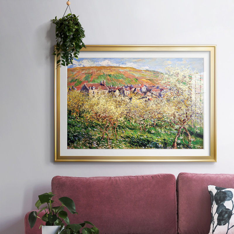 " Monet ", Gold, 15" H x 21" W x 1.5" D