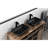 22" L Matte Black Glass Bathroom Sink. Faucet And Pop-Up Drain. Classic Style. To Rust Corrosion. Complete Kit Sink With Rectangular Bowl. Elegant Design. Corrosion . All-Inclusive