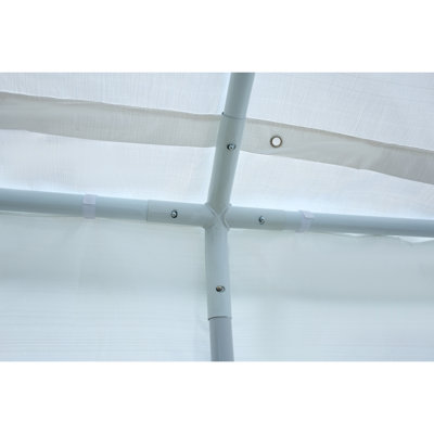 10'X20' Heavy Duty Carport Gazebo, Canopy Garage, Car Shelter With Windows