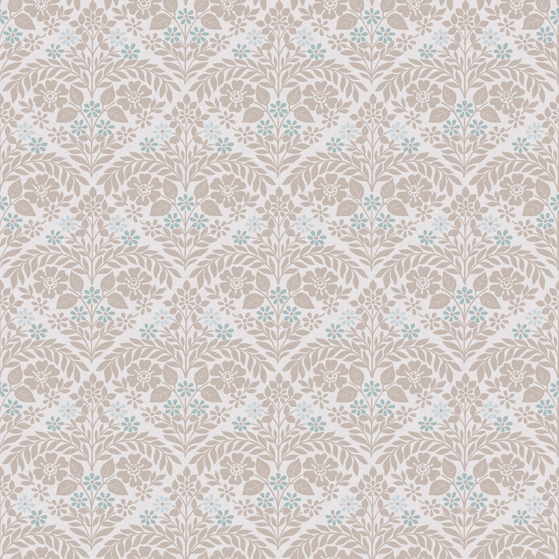 Laura Ashley Margam, papier peint, Gris colombe