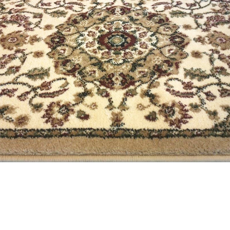 Damora Multipurpose Persian Style Olefin Medallion Motif Area Rug, Runner 2' x 7'