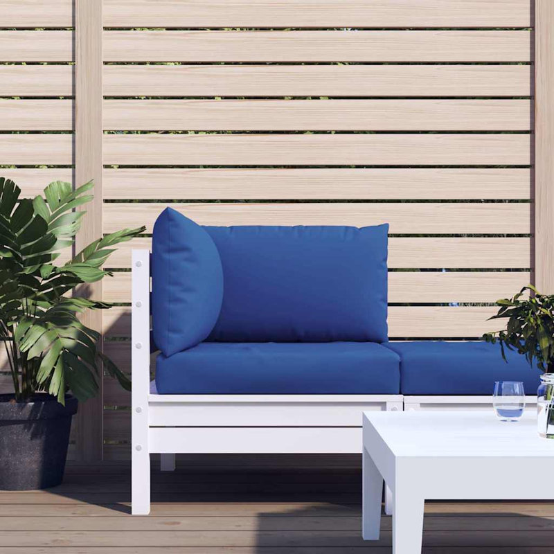  Pallet Cushions Outdoor Sofa Cushion Seat Pad Chair Cushion Fabric, Blue, 8 cm