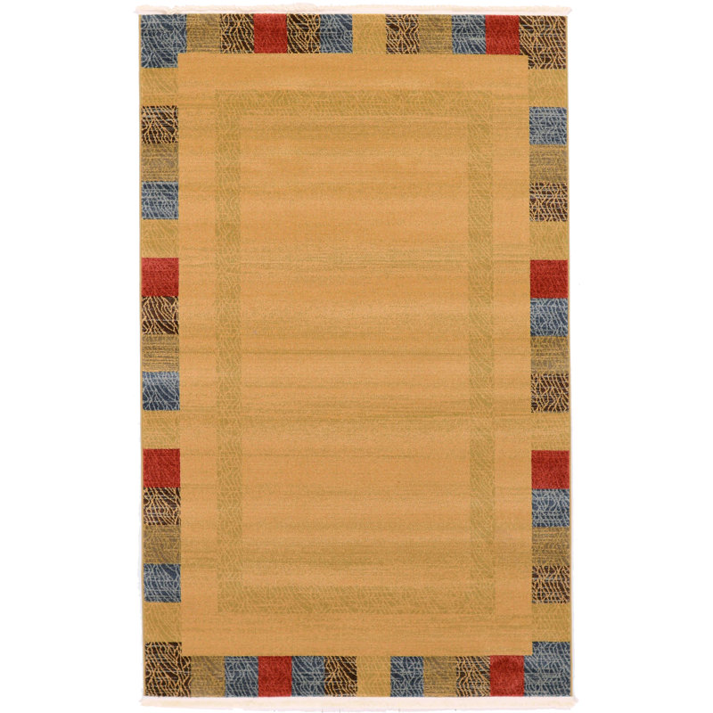 Tapis beige Aracelia, Rectangle 6 pi 1 po x 9 pi