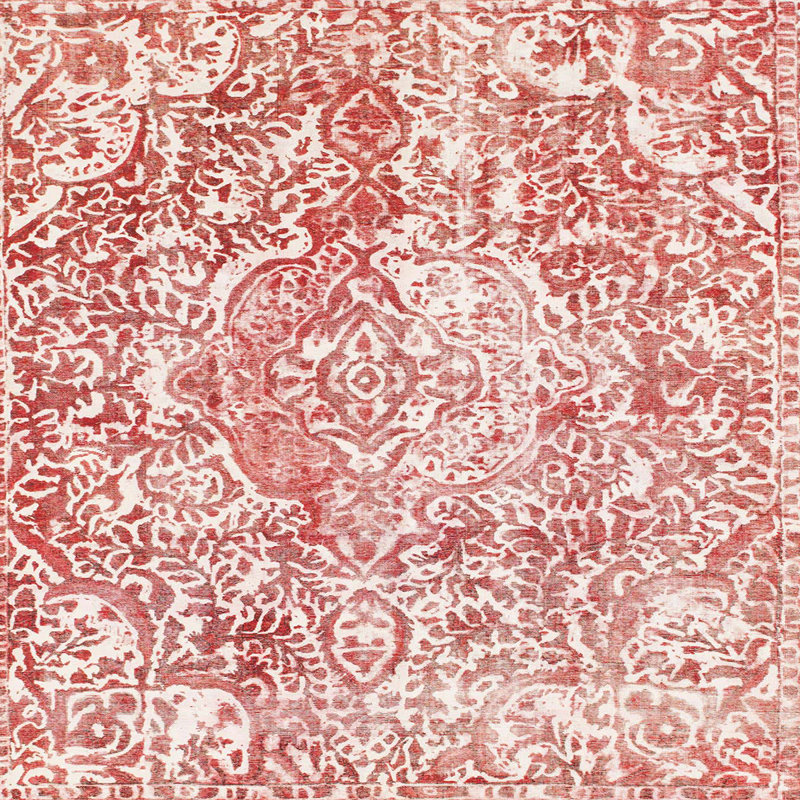 Tapis abstrait moderne 1271, Carré 4 pi