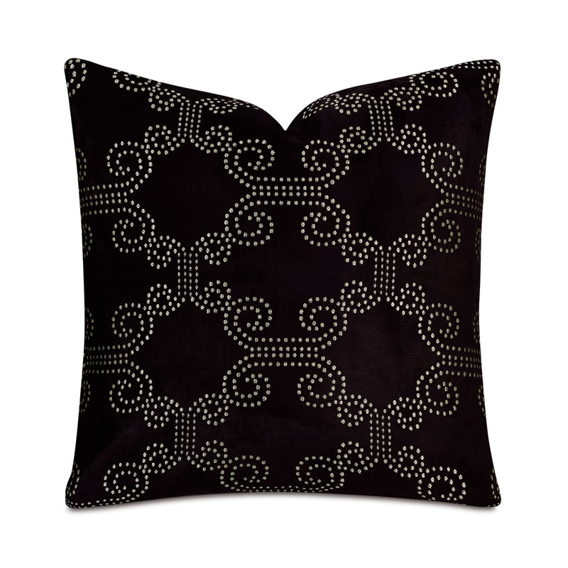 Trellis Feather Reversible Throw Pillow