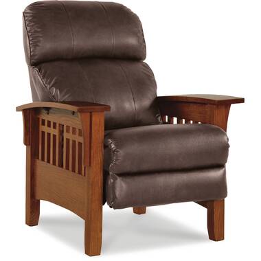 Lark Manor Andrena Genuine Leather Recliner with Nailhead Trim & Reviews