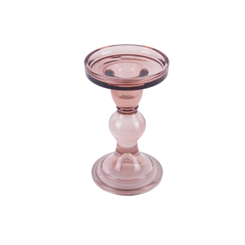 Glass Tabletop Candelabra