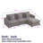 Modular Sofa With Ottoman And Three Pillows-2078556513