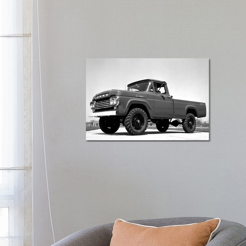1959 Ford F-250 4x4 1 Piece Wrapped Canvas Wall Art, 66.04 cm H x 45.72 cm W x 3.175 cm D