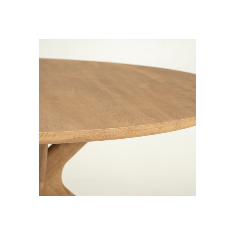 Tycho Round Solid Wood Dining Table, Natural
