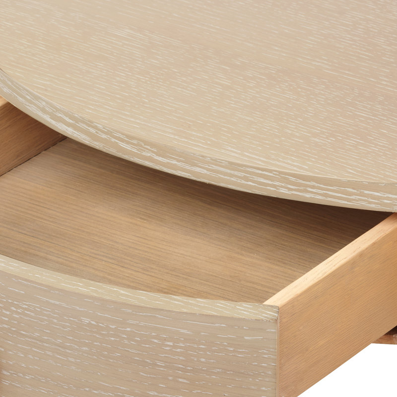 Scarlett 1-Drawer End Table, Sand