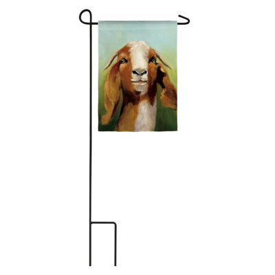 Double Sided 18'' H x 12.5'' W Polyester Animal Garden Flag