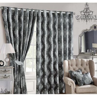 Mari Cotton Blend Room Darkening Curtain