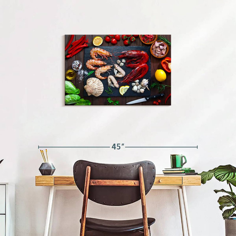 Yarlin cuisine des fruits de mer, H 20 po x l 30 po