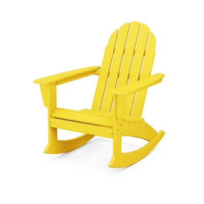 bright yellow plastic adirondack chairs