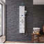 Panneau de douche en aluminium Blue Ocean 52 po avec pomme de douche-134070849
