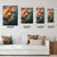 Beach Photo Sunlit Waves X - Horloge murale nautique et de plage-99629398