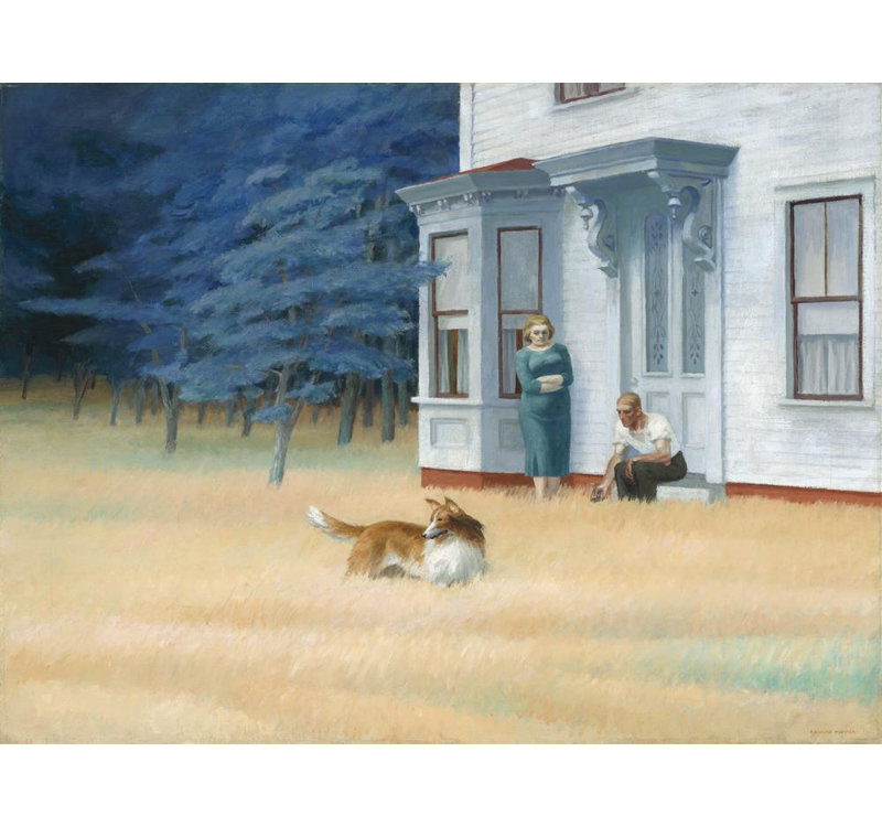 «Cape Cod Evening» par Edward Hopper - Art mural sur toile tendue avec châssis, H 48 po x l 33 po