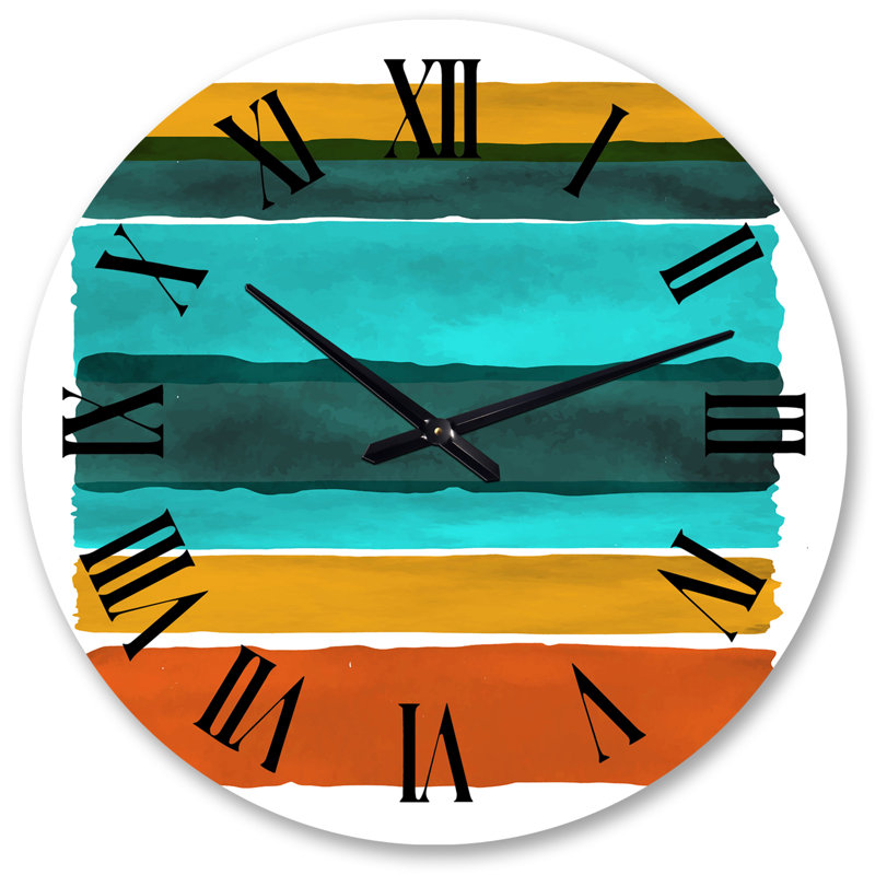 Très grande horloge murale abstraite, Grand