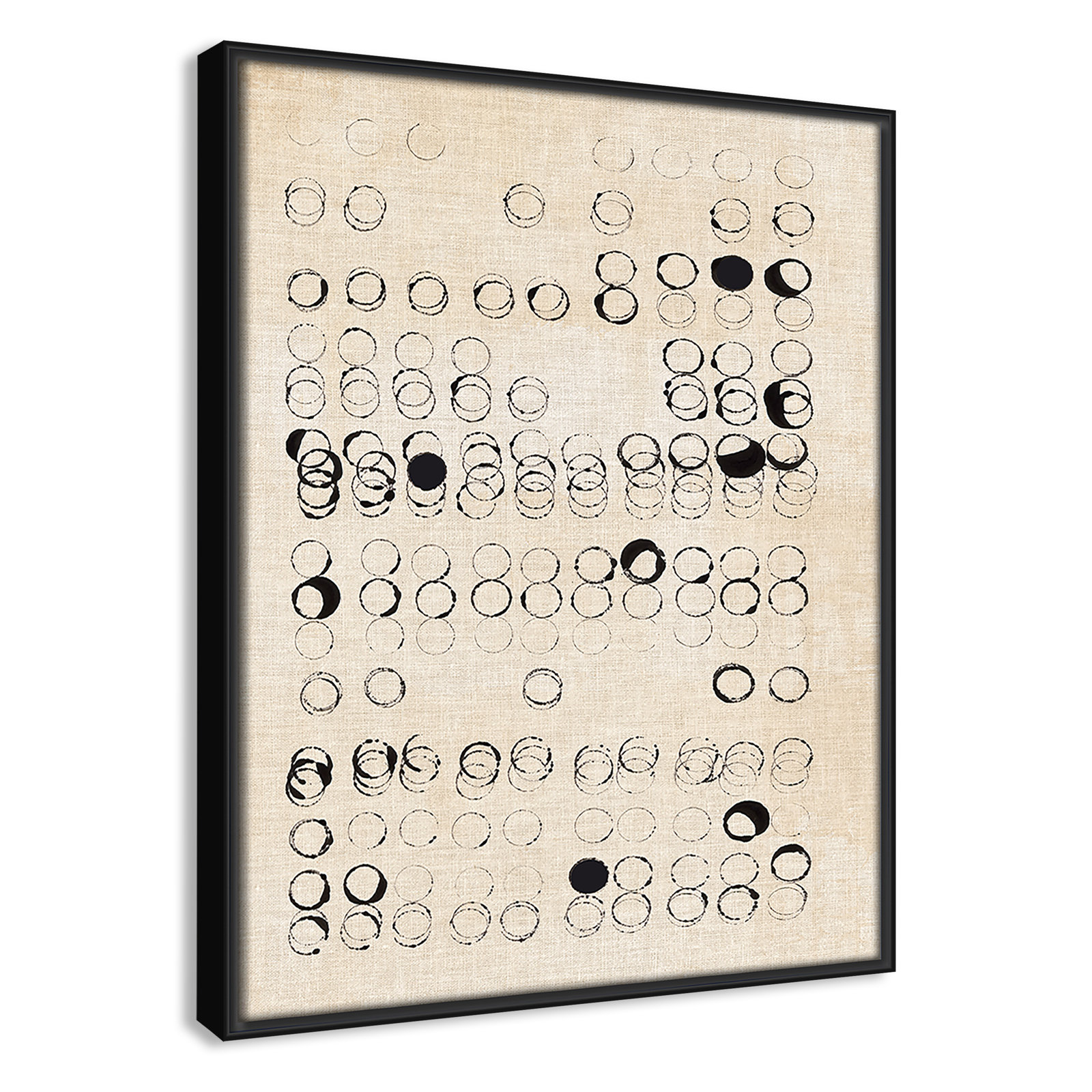 Dots and Dots Print by , Black, 15.5" H x 12.5" W
