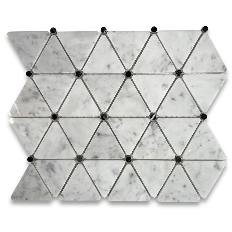 13" x 11" Marble Grid Mosaic Wall & Floor Tile
