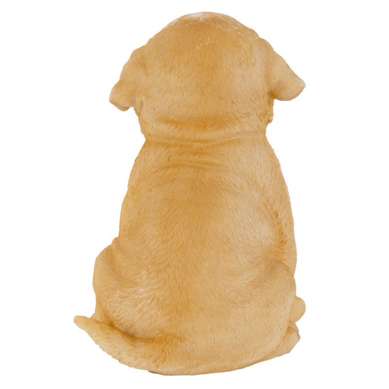 Yellow Labrador Resin Puppy Partner Dog Statue