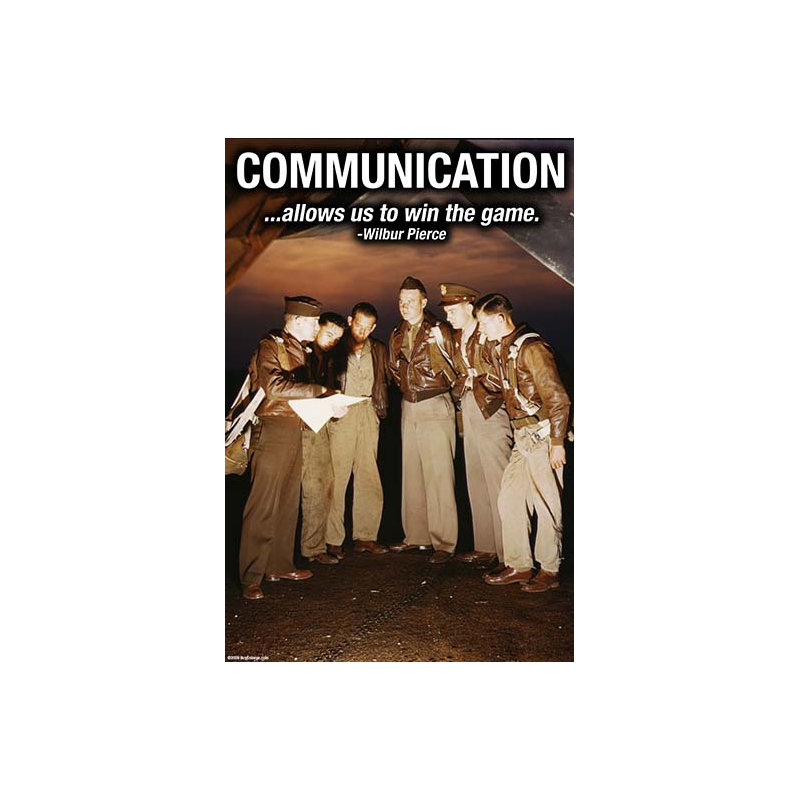 « communication » par wilbur pierce-impression publicitaire, H 66 po x l 44 po