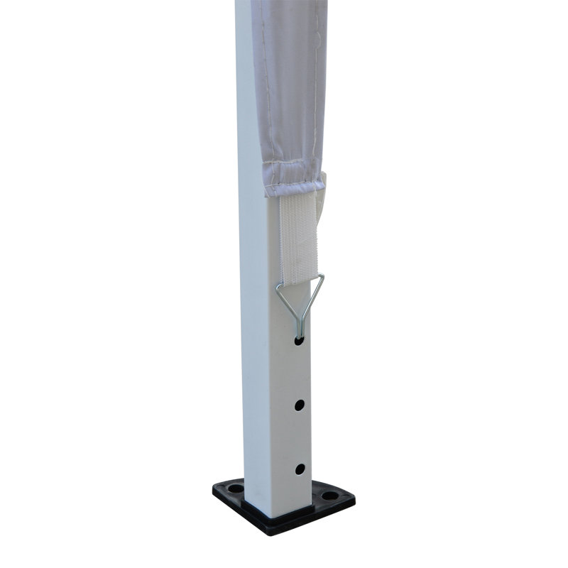 Abri de jardin escamotable en acier l 10 pi x P 10 pi Jenifer, Gris