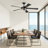 52" Ceiling Fan With Light Kit And Remote Control