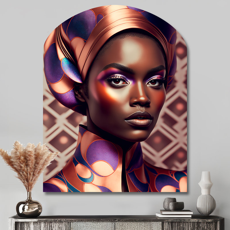 Art mural asymétrique avant-garde élégante, H 43 po x l 33 po