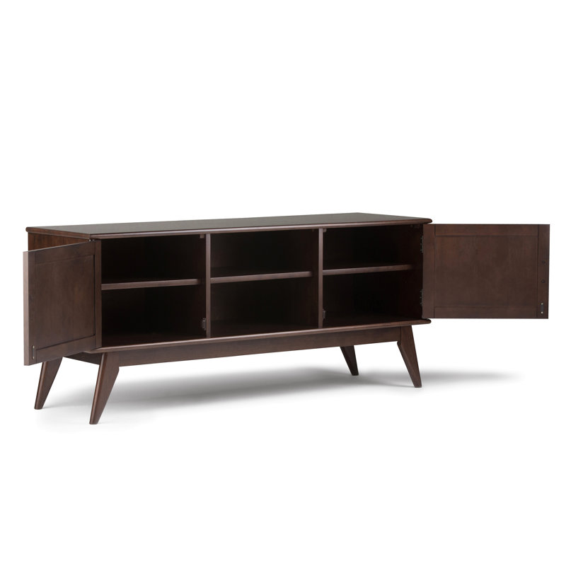 Meuble télé Mid-Century, Marron foncé