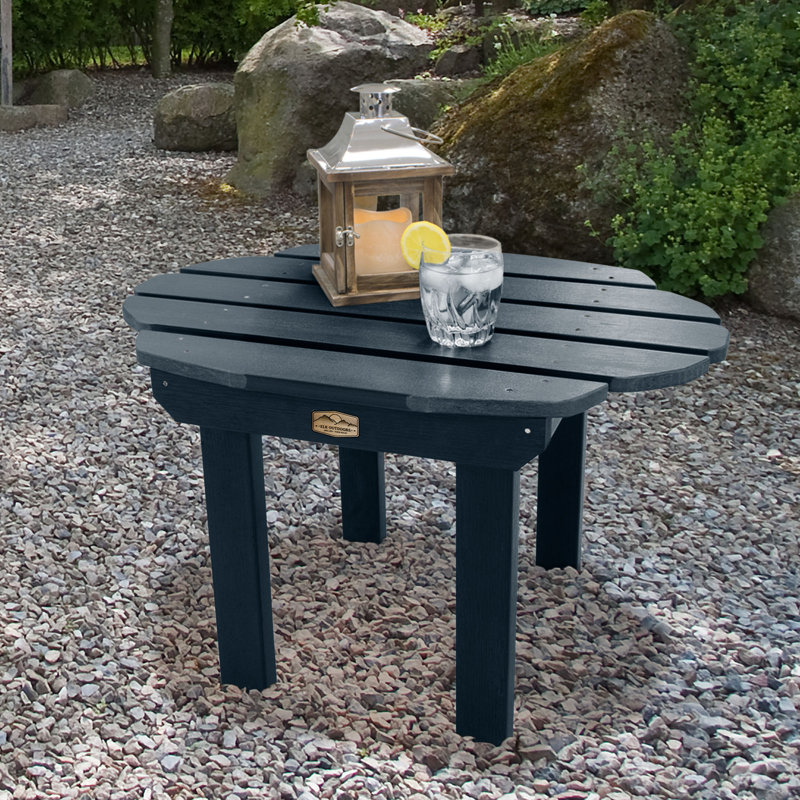 Table d’appoint en plastique Wyona, Bleu fédéral