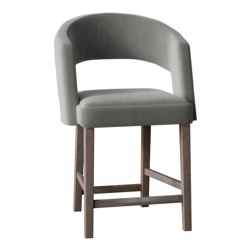 Tabouret de comptoir 26 po Bryant, Étain 9953, Amande chamois