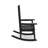 Black Traditional Porch Rocker – Classic Hdpe Poly Lumber For Porch, Patio, and Garden Comfort-1891197572