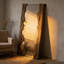 Miroir pleine grandeur de style américain en bois massif rectangulaire dans la chambre à coucher, le hall d'entrée et le salon-940114082