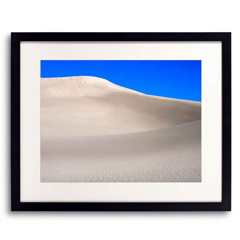 Dune Abstract Design Print by Bruce Heinemann, Black Framed Paper, 25.2" H x 31.2" W