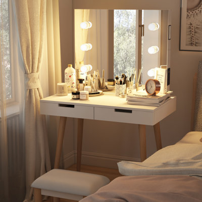 Aksel Dressing Table with Mirror