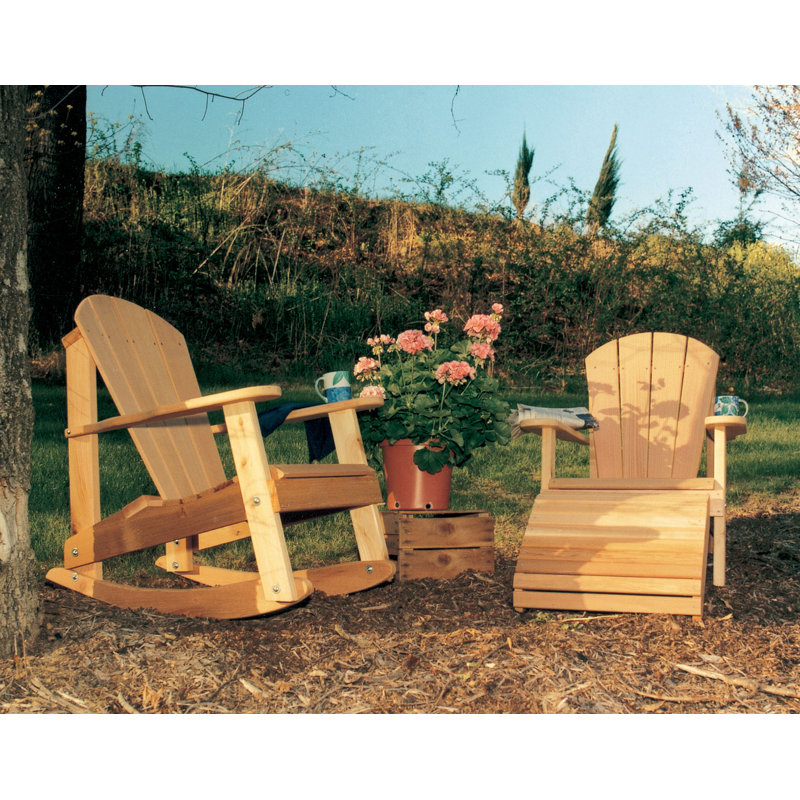Chaise adirondack à bascule hearts Tillison, Teinture / scellant cèdre