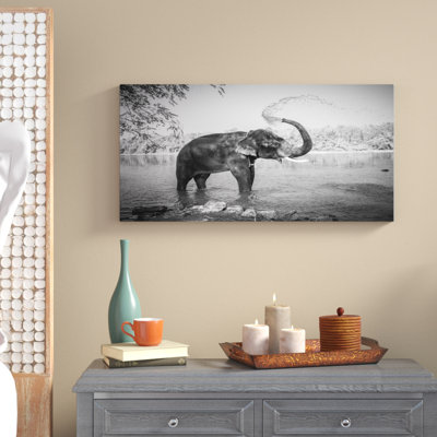 " Elephant Bathing "