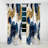 Abstract Pattern With Blue & Golden Textures II - Collages Blackout Abstract Curtain - 1 Panel-107809263