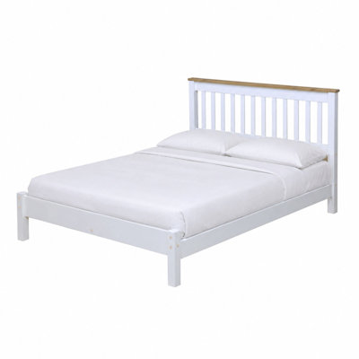 Argon double Bed Frame, White