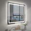 Miroir de salle de bain à DEL à intensité variable avec fonction de désembuage-2114874316-2114874306