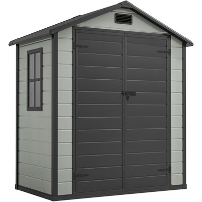 5x3 FT Outdoor Storage Shed with Reinforced Floor