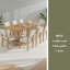 Ensemble de table de salle à manger extensible 83,9 pouces Farmhouse 9 pièces avec 2 feuilles amovibles de 12 pouces et 8 chaises de salle à manger rembourrées