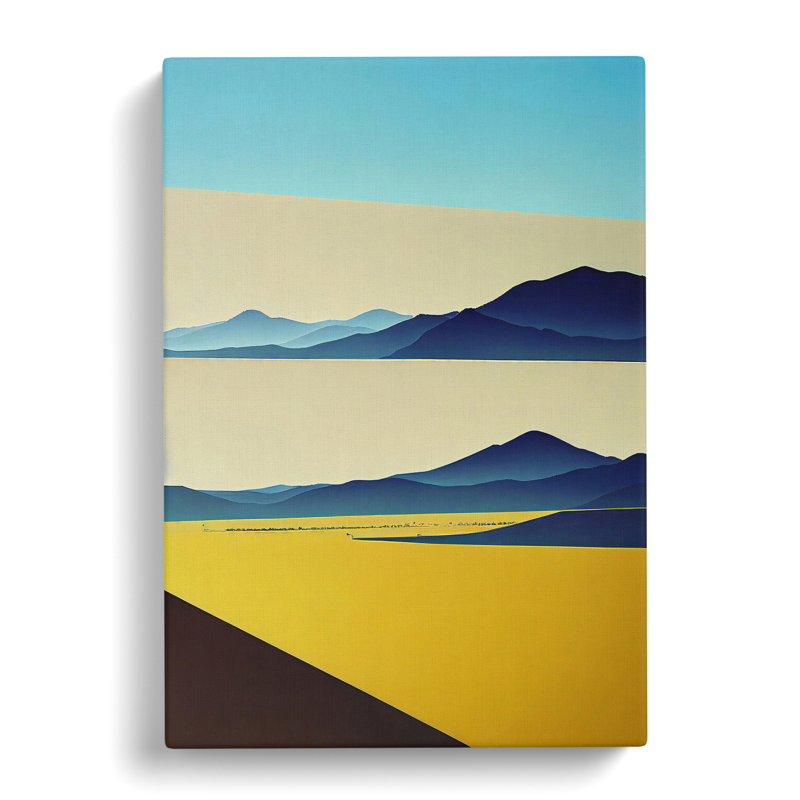 Abstract Landscape Meadow Art No.2 - Wrapped Canvas, 76cm H x 50cm W x 3cm D