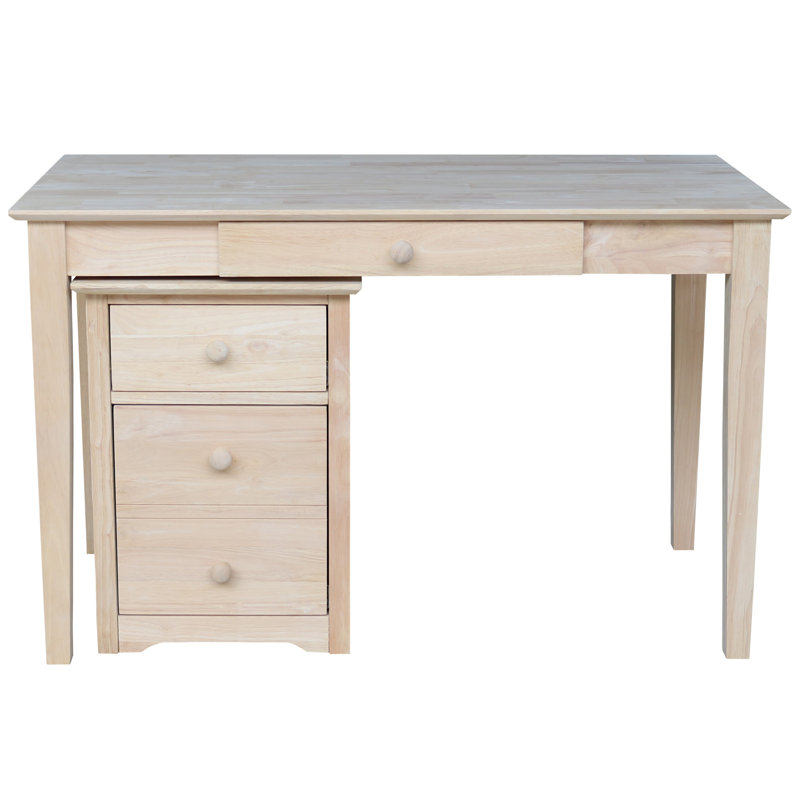 Fransico Solid Wood Writing Desk, Beige