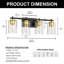Luminaire pour salle de bain 4 lumières à abat-jour en verre à intensité variable-2035242980-2035242908