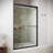 Albegna 48'' x 76'' Framed Sliding Shower Door with CrystalTech Treated 5/16'' Tempered, Clear Glass, Matte Black Hardware-120912391-120912393