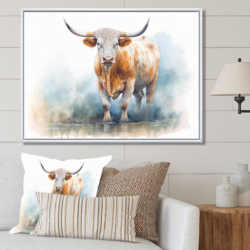 Rustic Castle II, reproduction d'art sur toile, H 30 po x l 40 po x P 1,5 po, Cadre flottant blanc