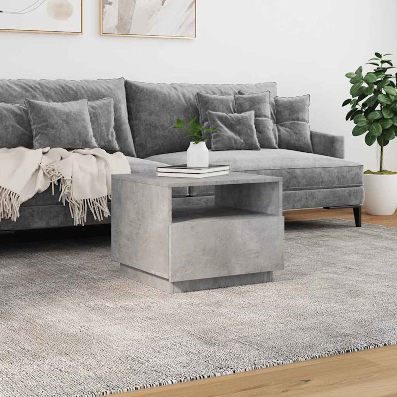Carrel Frame Coffee Table, Concrete Grey